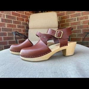 Emma Closed Toe Mid Heel Clog by Bryr Studio